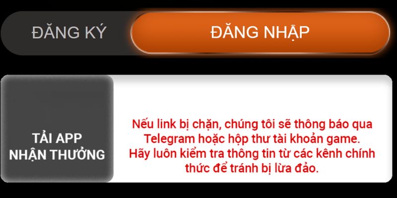 Khách hàng lưu ý sử dụng đúng link đăng nhập