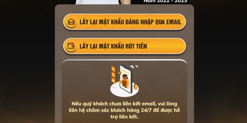 Lấy lại mật khẩu đăng nhập nhà cái theo nhiều cách